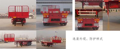 Liangyun brand automobile SLY9400TPB Flat transport semi-trailer