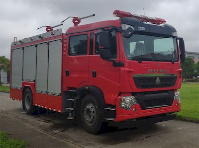 Jinsheng Shield Automobile JDX5180GXFGF40HT6 Dry powder fire truck