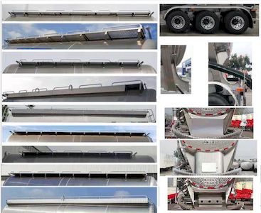 Zhengchi  JJD9406GFLL Aluminum alloy medium density powder material transportation semi-trailer