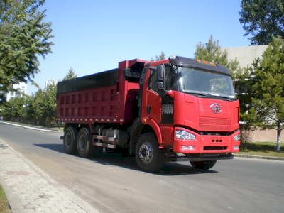 Jiefang Automobile CA3250P67K2L2T1E Flat head diesel dump truck