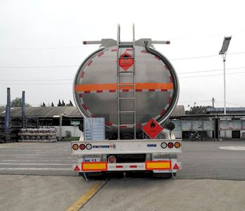 Tonghua  THT9350GYYH Aluminum alloy oil transport semi-trailer