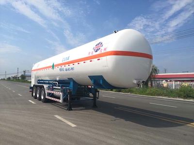 Huida brand automobiles YHD9400GDY07 Low temperature liquid transport semi-trailer