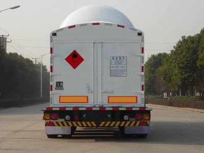 Han Zhong Shen Leng  ZHJ9408GDYA Low temperature liquid transport semi-trailer