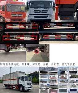 Chufei  CLQ5180XFW6E Corrosive goods box transport vehicle