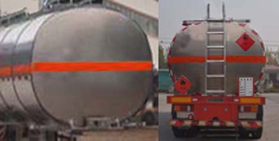 Qilin  QLG9402GRYB Aluminum alloy flammable liquid tank transport semi-trailer