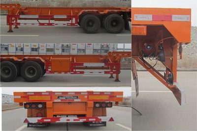 Nanming  LSY9353TWY Transport semi-trailer of dangerous goods tank frame