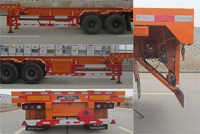 Nanming  LSY9353TWY Transport semi-trailer of dangerous goods tank frame