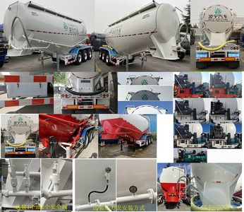 Lingyu  CLY9400GFL6 Medium density powder material transportation semi-trailer