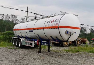 Tonghua  THT9400GRYE Flammable liquid tank transport semi-trailer