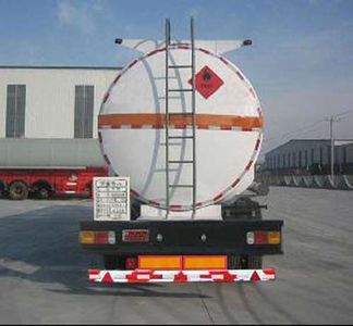 Huachang brand automobiles QDJ9408GRY Flammable liquid tank transport semi-trailer