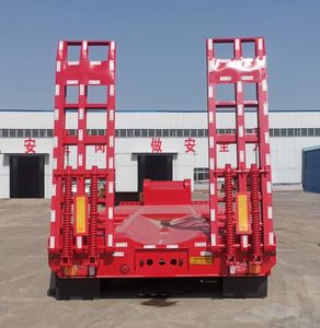 Zhongyuntong brand automobiles JZJ9405TDP Low flatbed semi-trailer