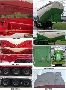 CIMC ZJV9400GSJJM Dry mixed mortar transportation semi-trailer