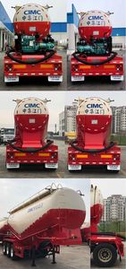 CIMC ZJV9400GSJJM Dry mixed mortar transportation semi-trailer