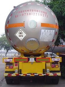 Jiuyuan  KP9407GYQAA Semi trailer for liquefied gas transportation