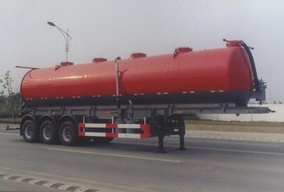 Huguang brand automobiles HG9406GXE Fecal suction semi-trailer