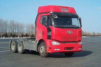 Jiefang Automobile CA4250P66K24T1E Flat head diesel semi-trailer tractor