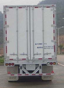 CIMC ZJV9260XXY Box transport semi-trailer