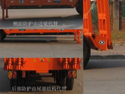 Huilian Automobile HLC9190TDP Low flatbed semi-trailer