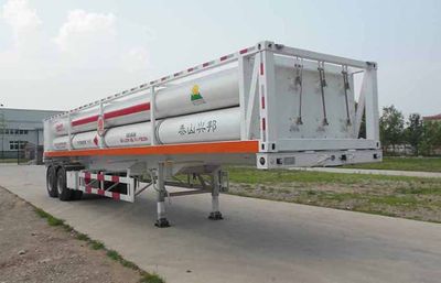 Hongqi  JHK9320GGY Hydraulic sub station high-pressure gas long pipe semi-trailer