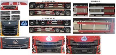 Chenglong  LZ5250CCYM5CB Grate type transport vehicle