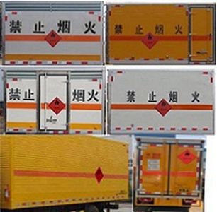 Cheng Liwei  CLW5030XRQCH5 Flammable gas box transport vehicle