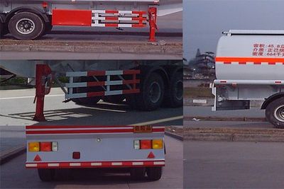 Hong Kong and Guangdong  HSD9402GRY Flammable liquid tank transport semi-trailer