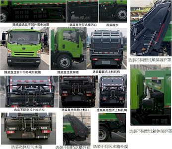 Yutong  YTZ5140ZYSD0BEV Pure electric compression garbage truck