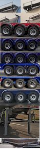 Tonghua  THT9400GFLD35 Aluminum alloy medium density powder material transportation semi-trailer