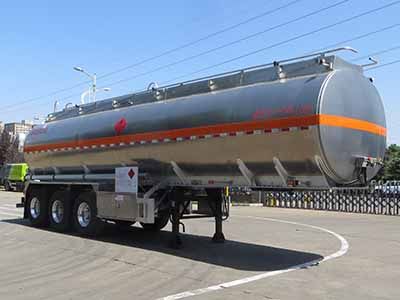 Lingyu  CLY9405GYYD Aluminum alloy oil transport semi-trailer