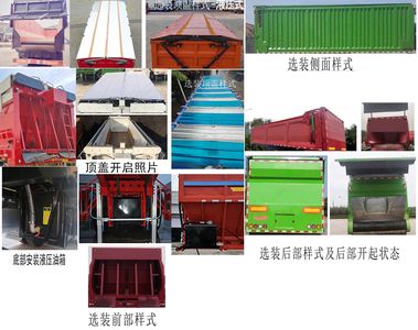 Yazhong Vehicle License Plate Automobile WPZ9400ZLS Bulk grain transportation semi-trailer