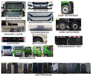 Yutong  ZKH5310ZLJP6BEV3 Battery swapping pure electric dump garbage truck