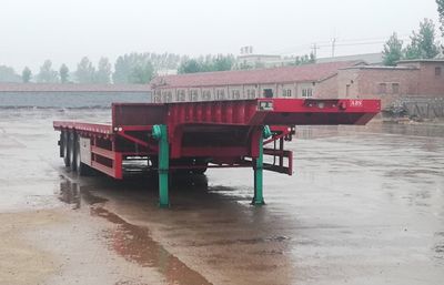 Huaxing Jiangshan brand automobiles SMW9402TDP Low flatbed semi-trailer