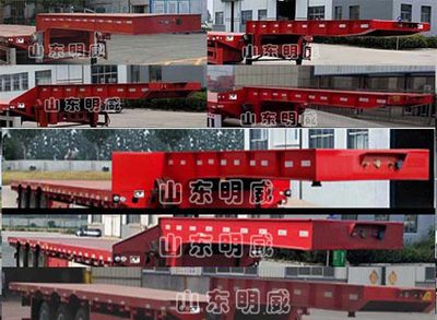 Huaxing Jiangshan brand automobiles SMW9402TDP Low flatbed semi-trailer