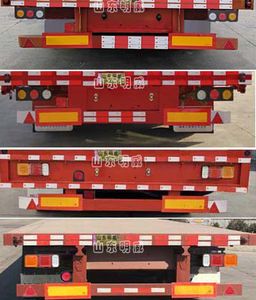 Huaxing Jiangshan brand automobiles SMW9402TDP Low flatbed semi-trailer