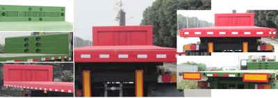 Meilong  TSZ9401ZZXP Flat dump semi-trailer