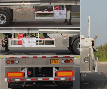 Yongqiang  YQ9409GYYCT2 Aluminum alloy oil transport semi-trailer