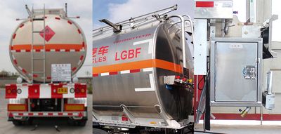 Yongqiang  YQ9409GYYCT2 Aluminum alloy oil transport semi-trailer