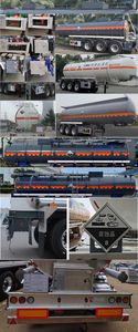 Lingyu  CLY9400GFW19 Tank transport semi-trailer for corrosive substances