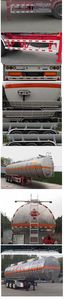 Tonghua  THT9400GRYE1 Flammable liquid tank transport semi-trailer