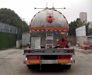 Tonghua  THT9400GRYE1 Flammable liquid tank transport semi-trailer