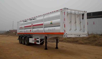 Hongqi  JHK9400GGY Hydraulic sub station high-pressure gas long pipe semi-trailer