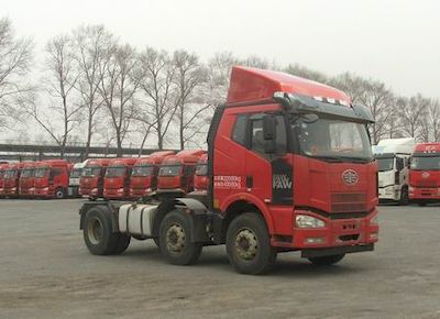 Jiefang Automobile CA4220P63K2T3AE5 Flat head diesel semi-trailer tractor