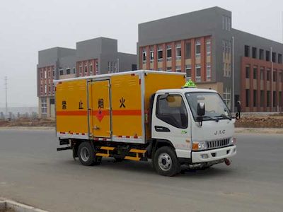 Jiangte brand automobiles JDF5070XRQHFC5 Flammable gas box transport vehicle