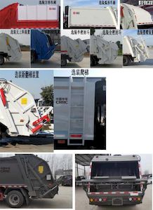 Chinese license plate cars TEG5120ZYS6EQ1D Compressed garbage truck