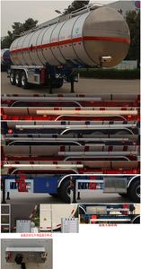 Kaile  AKL9400GRY38 Flammable liquid tank transport semi-trailer