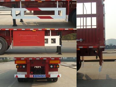 Huajun  ZCZ9381CCYHJE Gantry transport semi-trailer