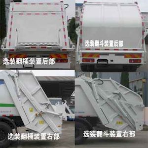 Unique  JTZ5180ZYSDFH6 Compressed garbage truck