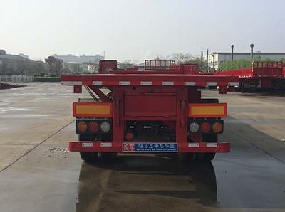 Huajun  ZCZ9401ZZXPHJG Flat dump semi-trailer