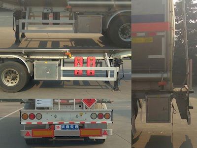 Juntong  JF9403GYYA Aluminum alloy oil transport semi-trailer