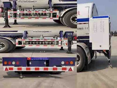 Juwang  ZJW9402GDY Low temperature liquid transport semi-trailer